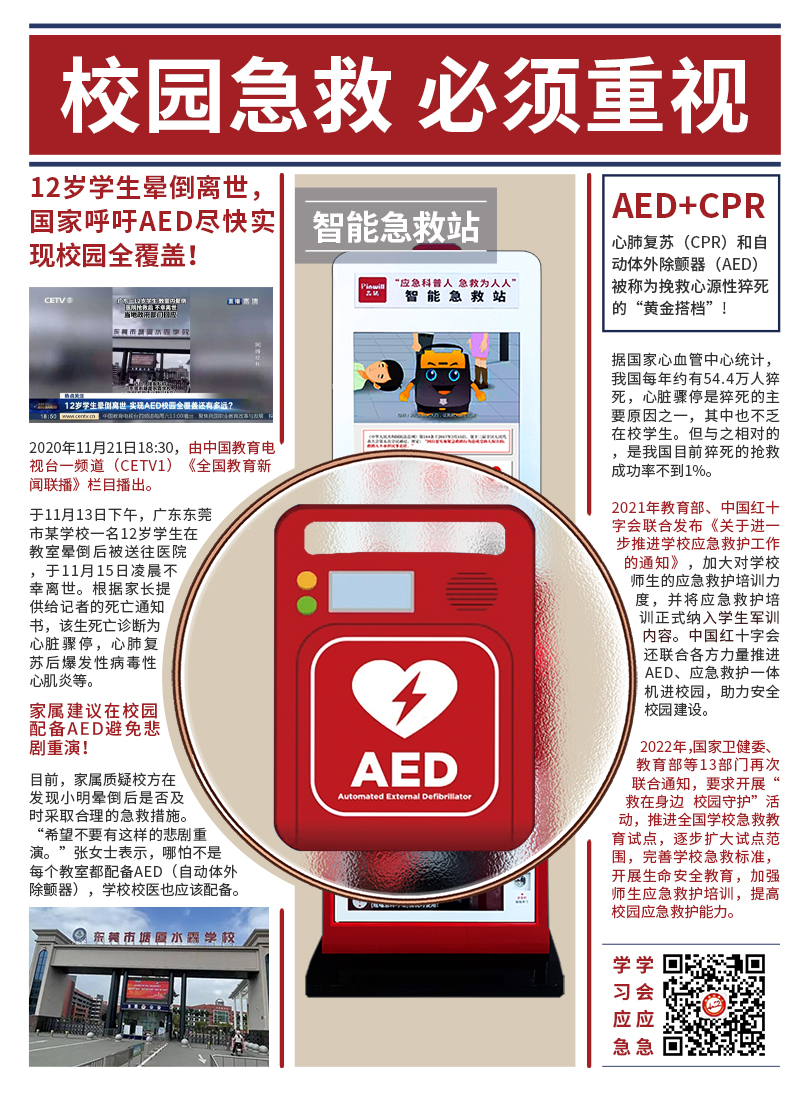 校园急救AED